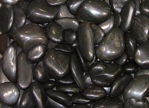 Polished Black Stones - Large